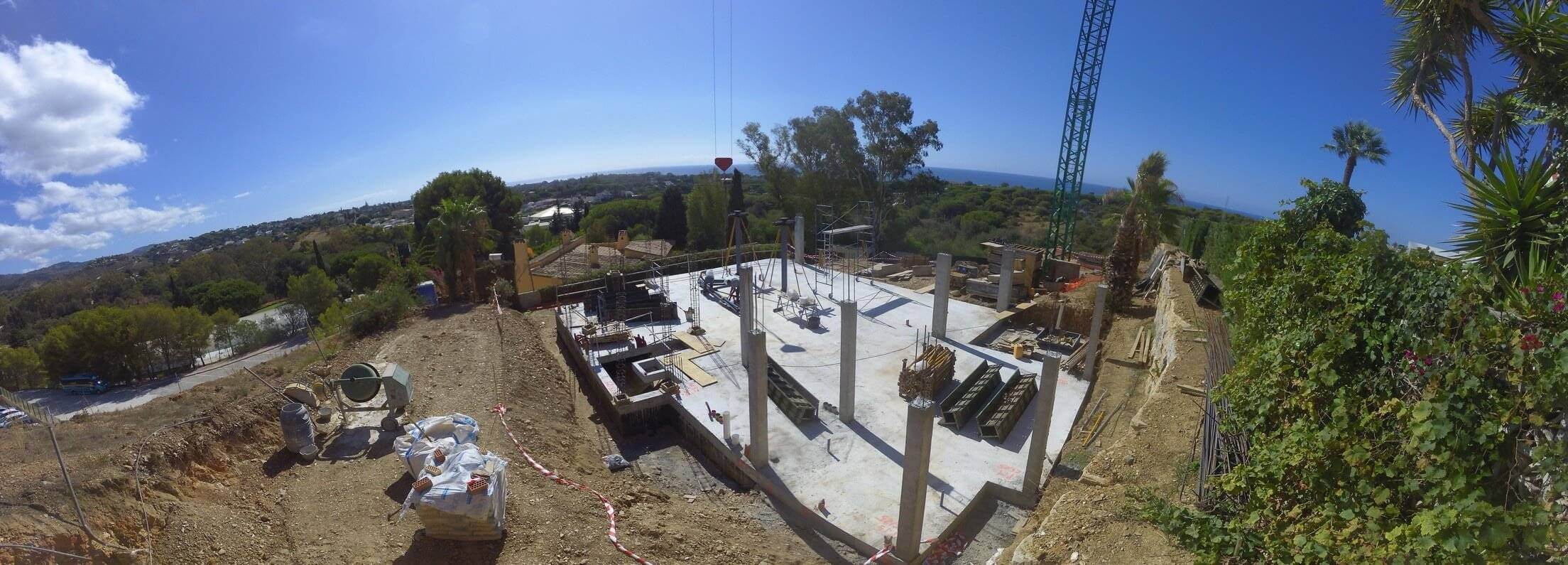 Blog English 46 Timelapse video capturing construction progress in Elviria, Costa del Sol