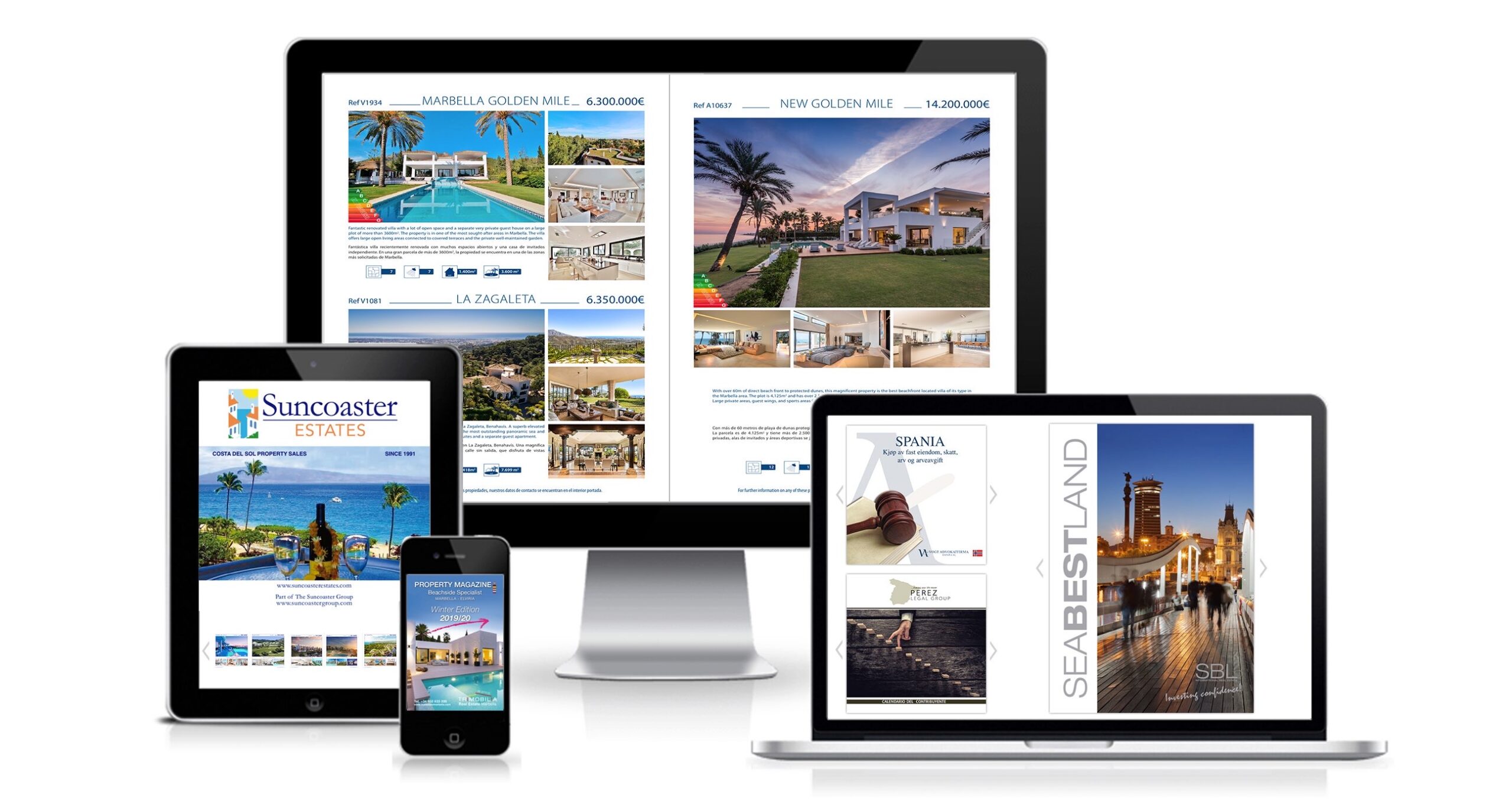 REVISTAS NEWSLETTER_conv (1) Modern luxury villa at twilight with floor-to-ceiling windows, pool reflections, and mountain views in Marbella