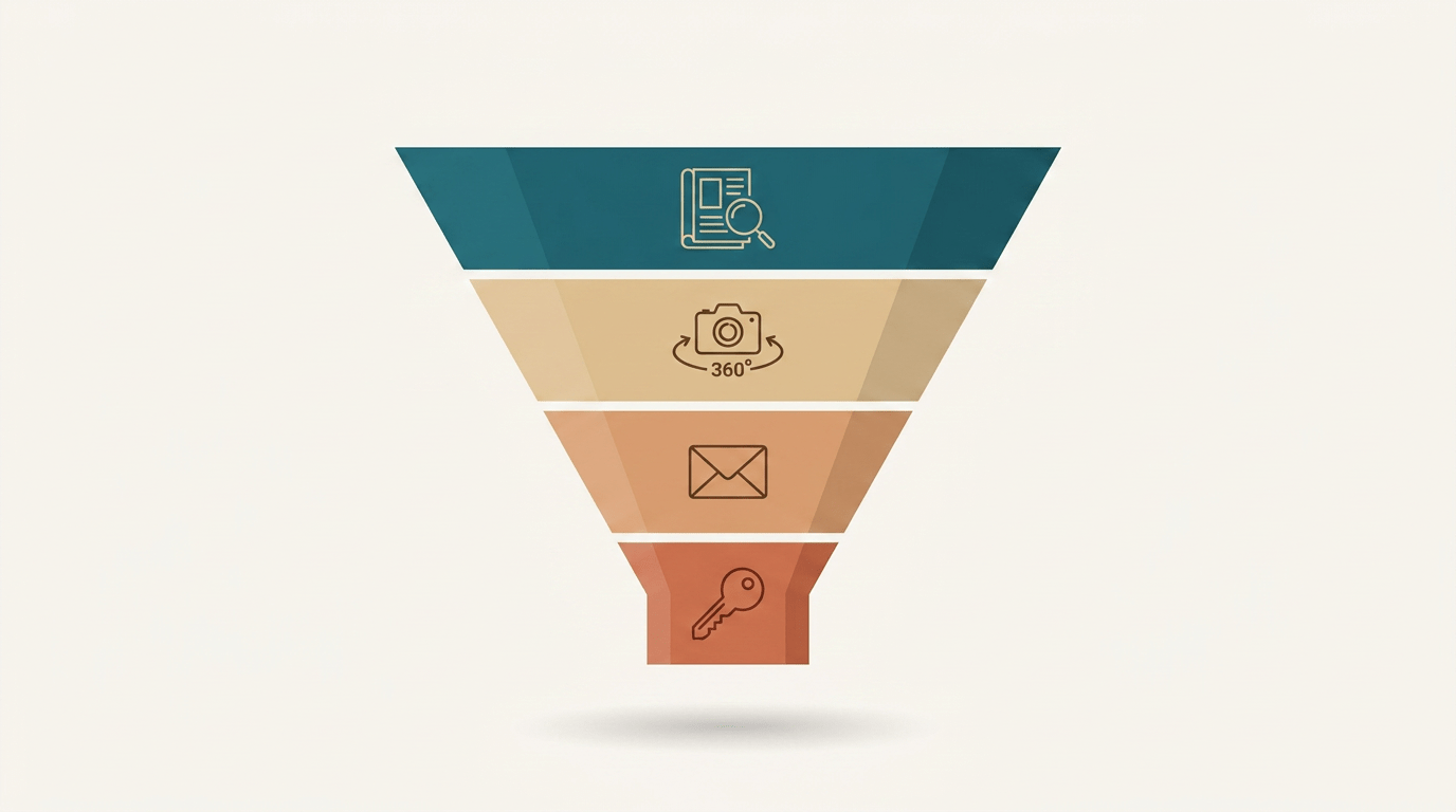 Embudo de marketing para captar compradores internacionales