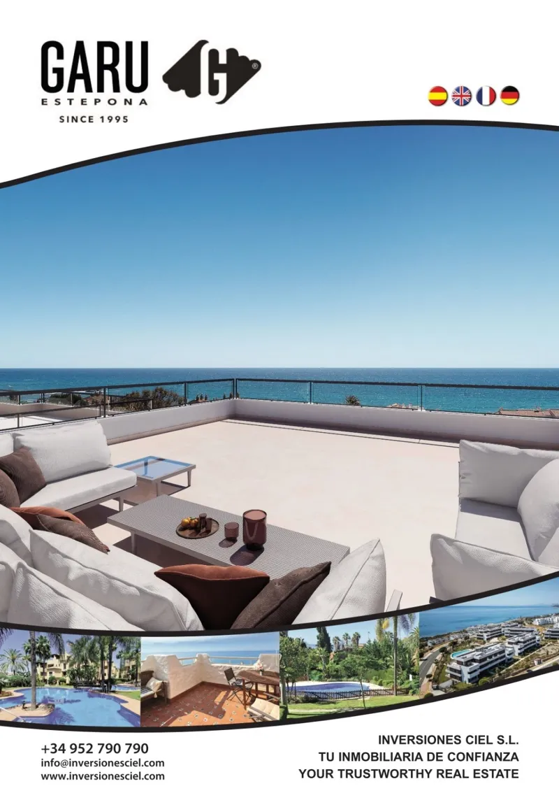 Portada de la revista de Garu Estepona, verano-otoño 2026
